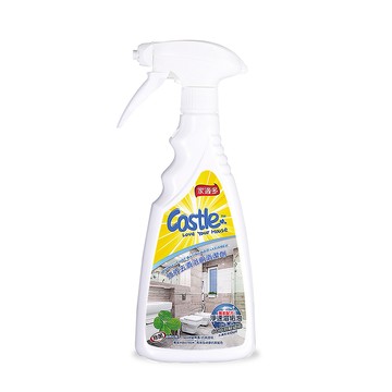 CASTLE 強效去漬浴廁清潔噴霧 500ml｜瓦解水垢 皂垢 黃垢 無刺鼻氣味 安全環保 清潔劑