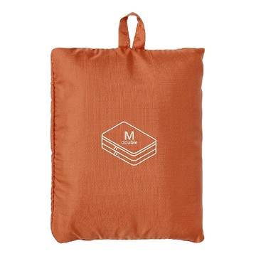 MUJI 無印良品 聚酯纖維可折收納袋  M(26 x 40 x 10cm)  橘色