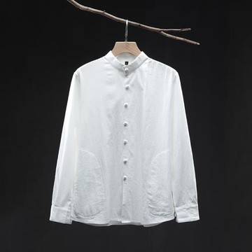 春秋季棉麻中式太極服女男新款棉綢太極拳練功服上衣單件太極服裝