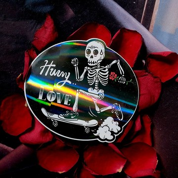 彩虹防水貼紙 - Hurry Love