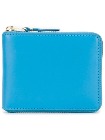 Comme Des Garçons Wallet - Blue Leather Wallet - unisex - Calf Leather/Calf Leather - One Size