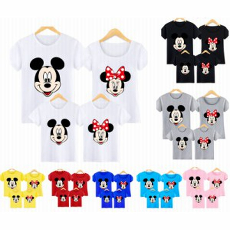 ディズニー ミニーちゃん キャラtシャツ ミッキーマウス Mickey 半袖tシャツ プリント 可愛い トップス Disney 親子コーデ 親子ペア 子供 通販 Lineポイント最大7 0 Get Lineショッピング