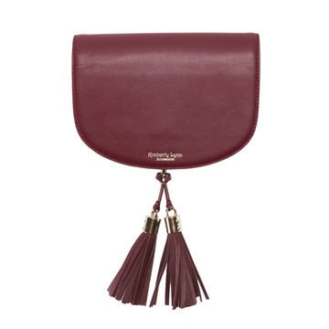 【替換包蓋】快拆替換包蓋 - 酒紅素面（附流蘇）