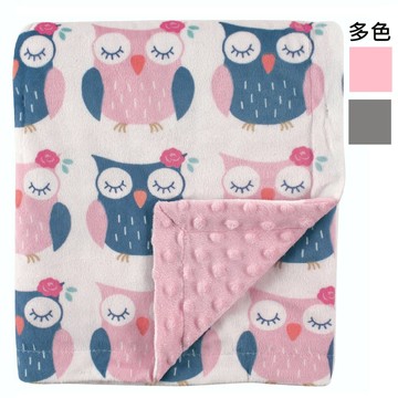 Hudson Baby 雙層暖膚嬰兒魔豆毯顆粒毯 - 貓頭鷹