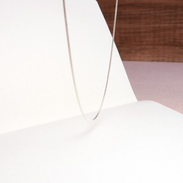 ART64 純銀 細緻圓蛇鍊(0.8mm極細鍊) 16吋 925純銀項鍊 搭配鍊 銀鍊子 女生項鍊