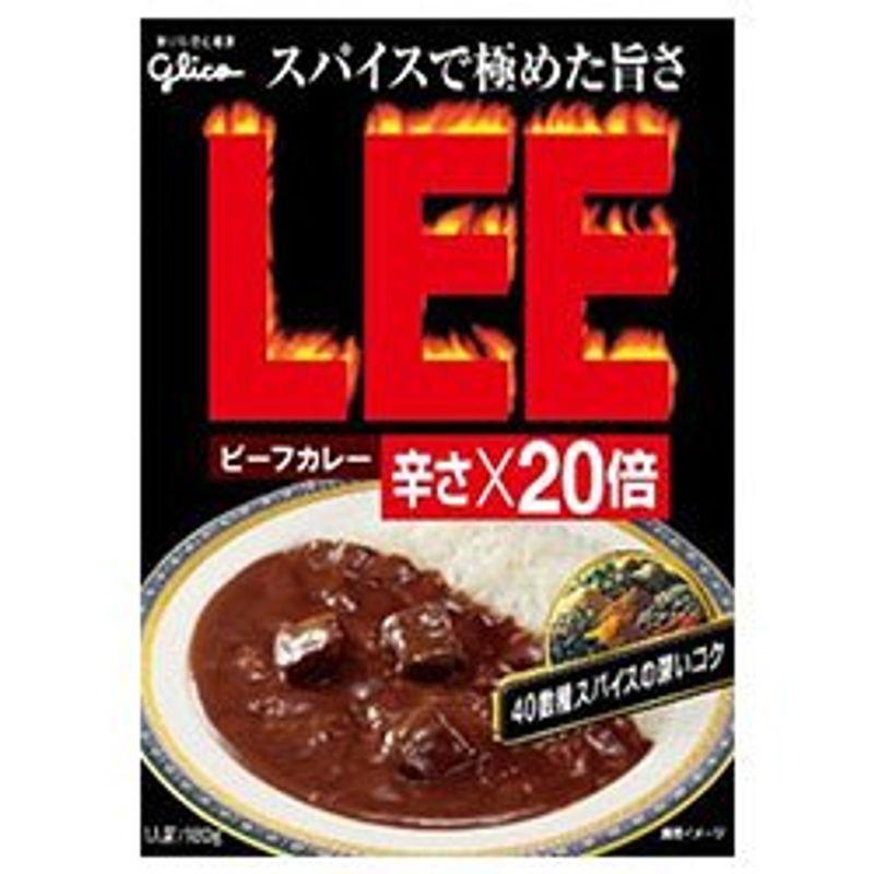 江崎グリコ ビーフカレーLEE 辛さ×20倍 180g×10個入×(2ケース)