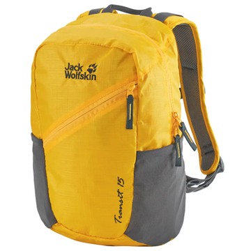 【Jack Wolfskin 飛狼】限時7折↘Transit 休閒背包 健行背包 15L『琥珀黃』 213004