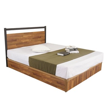 Homelike 喜家居單人3.5尺床台組(2色可選)(2228)積層木