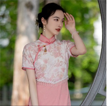 薔薇小姐 新中式復古少女改良旗袍