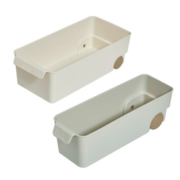 滾輪收納盒 櫥櫃收納盒 碗盤收納盒 調味料收納盒 收納籃 收納筐  廚房收納盒 整理盒 儲物盒 帶輪置物盒