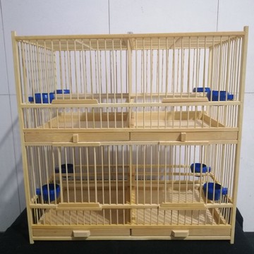 鳥籠  鸚鵡 鳥籠純手工竹制四格籠黃騰鳥籠繡眼貝子籠麻料相思鳥籠玉鳥專用籠