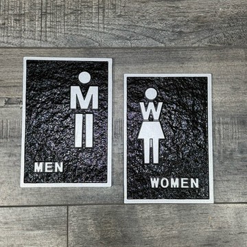 立體浮雕廁所標示牌 指示牌 歡迎牌 商業空間 開店必備