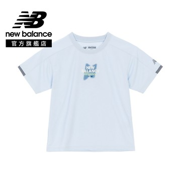 【New Balance】 NB 童裝短袖上衣_中性_藍色_7EG2502WBL