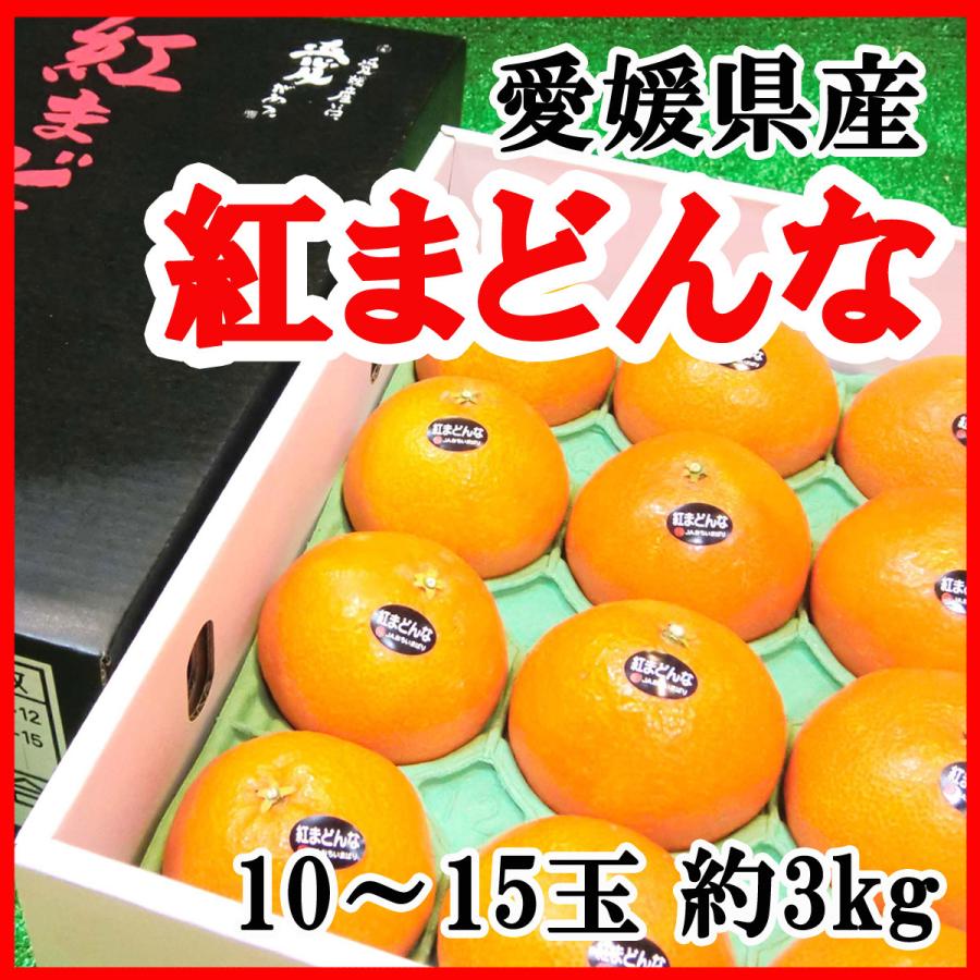 愛媛産 紅まどんな 10〜15玉 約3kg 送料無料 高級みかん 贈答用 高級柑橘 訳あり品ではございません