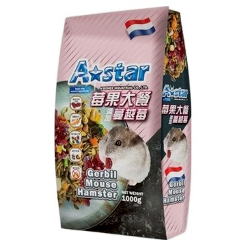 A star 寵物鼠莓果大餐 添加蔓越莓 適用於倉鼠/沙鼠/寵物鼠  1kg  1袋