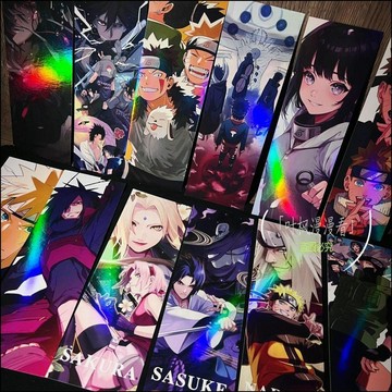 限時下殺✨NARUTO周邊書籤  火影忍者鳴人周邊書籤 雙面磁吸書籤 亞克力書籤 火影忍者逆向鐳射票鳴人佐助水門卡卡