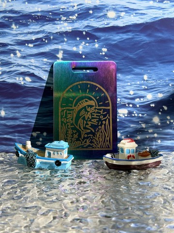 【客製】不銹鋼行李牌/鬼刀破浪