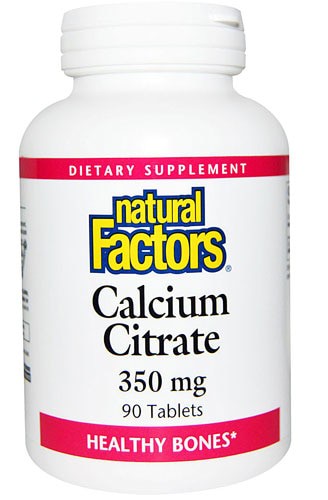 Natural Factors Calcium Citrate 350 mg - 90 Tablets
