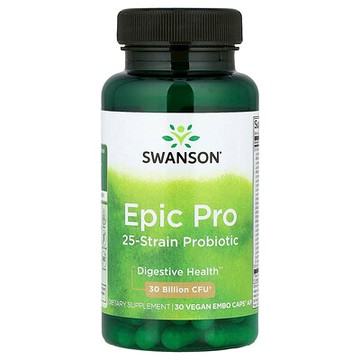 Swanson, Epic Pro 25 株益生菌，300 億 CFU，30 粒素食 Embo Caps® AP