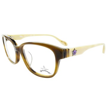 Vivienne Westwood 英國Anglomania五芒土星琥珀撞色光學眼鏡(黃琥珀+白)AN28202