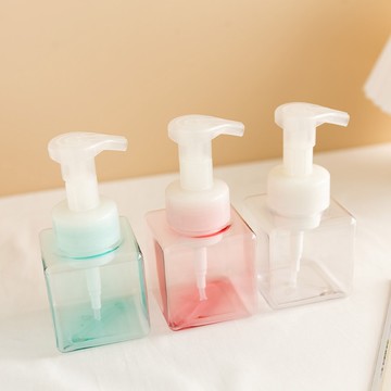 MUMU【TM00649】四方慕斯泡沫按壓瓶 (粉) 起泡瓶 慕斯瓶 幕斯器 分裝瓶 分裝罐 起泡罐