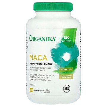 Organika, MACA，750 毫克，180 粒素食膠囊