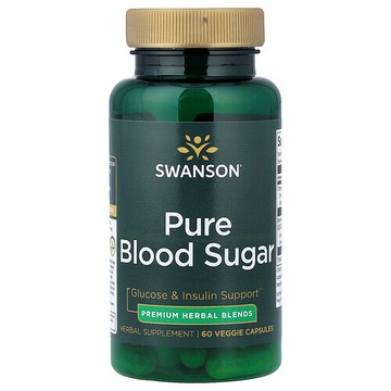 Swanson Vitamins, 全血糖，60 粒素食膠囊