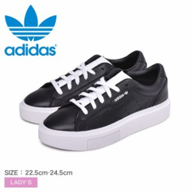 アディダス スニーカー レディース 靴 厚底 シューズ 黒 Adidas Originals Sleek Super W Ee4519 通販 Lineポイント最大1 0 Get Lineショッピング