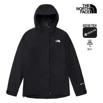 【The North Face 官方旗艦】北面女款黑色GTX專業防水衝鋒衣｜8F1DJK3 外套