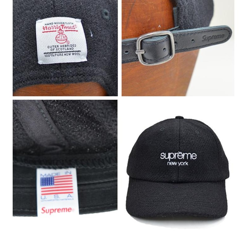 Supreme シュプリーム キャップ HARRIS TWEED CLASSIC LOGO 6-PANEL CAP 6パネルキャップ 帽子  ストラップバックキャップ SUPREME 21FW | LINEブランドカタログ