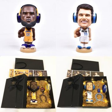 科比詹姆斯東契奇藍牙音箱擺件手辦周邊送愛打籃球男生禮物盒生日