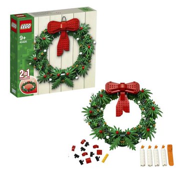 樂高 LEGO 積木 聖誕花圈二合一 40426W