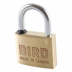 BIRD高級銅掛鎖 ＃122 蛇溝 40 mm