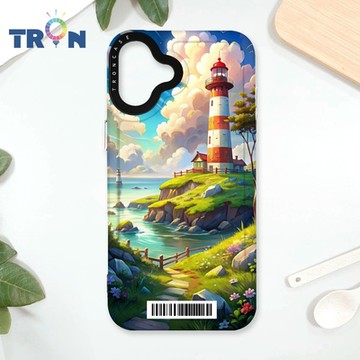 TRON IPhone 16 PLUS 遙望的燈塔 防摔太空載具殼 透黑 軟硬 手機殼