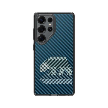 Galaxy S25 Ultra Clear 酷墨灰 - The Wildlife Collection 動物野境系列 - 北極熊 - 線條版