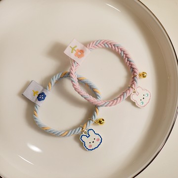 G&G粉彩小鈴鐺兔兔髮束