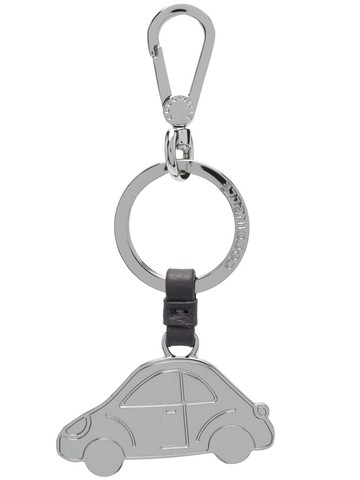 Coccinelle - engraved-logo metal keyring - women - Metal - One Size - Silver