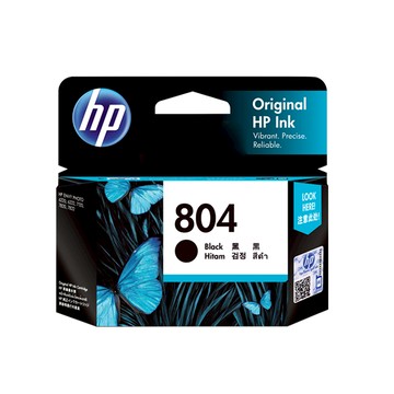 HP 804 黑色原廠墨水匣(T6N10AA)