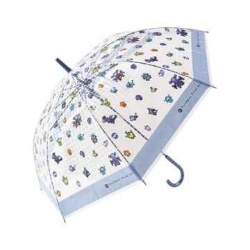 日常生活用品 寶可夢透明雨傘-藍 60cm (JN4029)