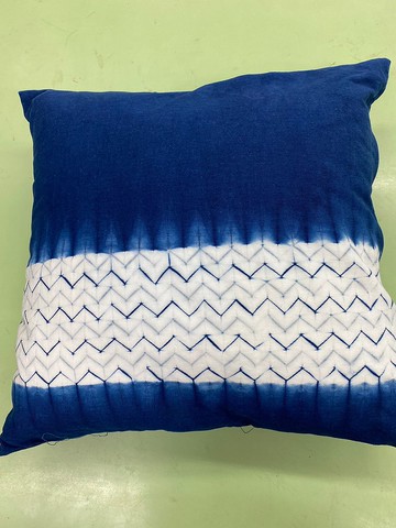 藍染抱枕