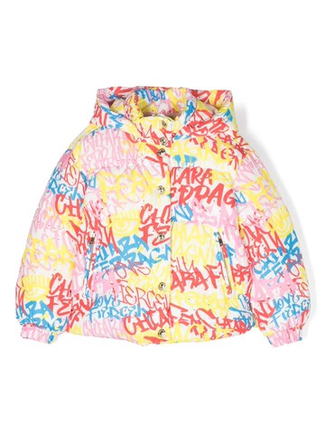 Chiara Ferragni Kids - logo-print padded jacket - kids - Polyester/Polyester - 4 yrs - White