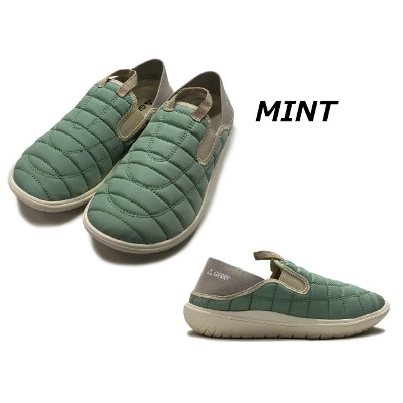 超ポイントアップ祭 GERRY ジェリー MOC SHOES モックシューズ スリッポン 5502 MINT レディース レザースニーカー アウトドア  カジュアルシューズ キャンプ www.vintapix.mx