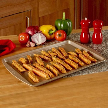 《Premier》長方不沾淺烤盤-金38.5cm-- 淺烤盤