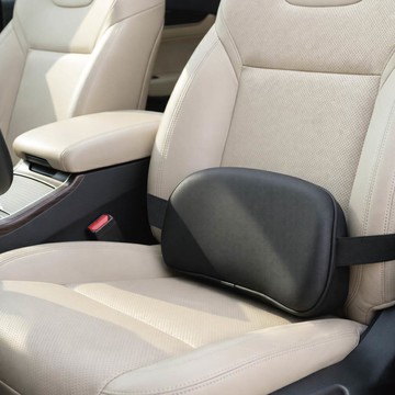 BOSITE 博斯特 「薄」太空記憶棉皮革車用腰靠