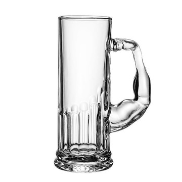 【優選好物】大號玻璃啤酒杯 英雄杯 超大容量網紅扎啤杯 家用帶把玻璃茶杯jioyh VUFW