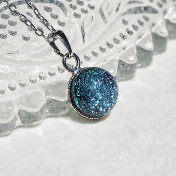 Summer Triangle Glass (Deneb) 鍊式項鍊 [尺寸可選] [棉繩，925銀可選] [定制]