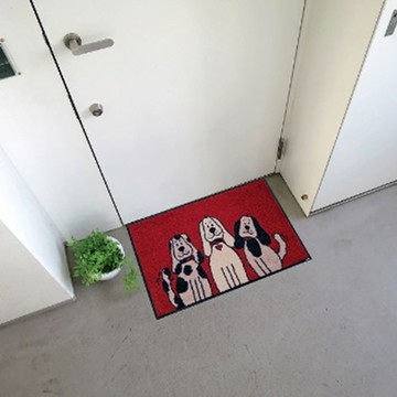 kleentex｜居家設計地墊-Three dogs 50x75CM