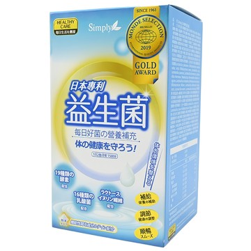Simply 新普利 益生菌 Set  3600億好菌  專利綜合蔬果酵素  龍根菌、比菲德氏菌  30包  60g  1盒