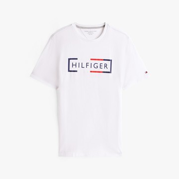 【Tommy Hilfiger】方格標誌 T 恤_裸色