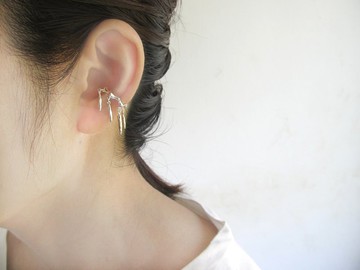 銀色吊燈造型耳掛